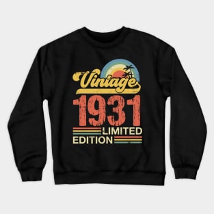 Retro vintage 1931 limited edition Crewneck Sweatshirt